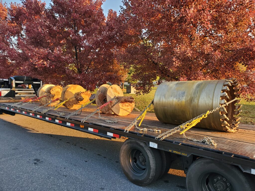 REV Drill shipping parts and equipment